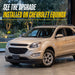 Gloss black wheel cap set for 2011 Chevrolet Equinox CCAP6808BLK