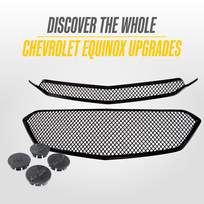 Gloss black wheel cap set for 2012 Chevrolet Equinox CCAP6808BLK
