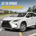 2017 Lexus RX350 4-piece gloss black door handle cover set DH6352BLK