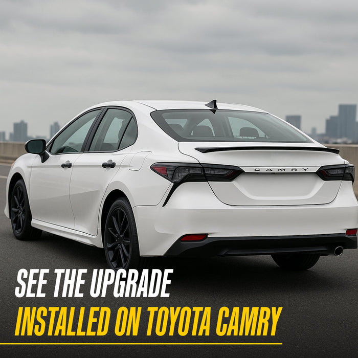 2018 Toyota Camry Chrome Delete Spoiler by Trim Illusion