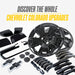 Gloss black wheel cap set for 2018 Chevrolet Colorado CCAP6808BLK