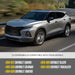 Gloss black wheel cap set for 2019 Chevrolet Blazer CCAP6808BLK