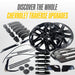 Gloss black wheel cap set for 2019 Chevrolet Traverse CCAP6808BLK