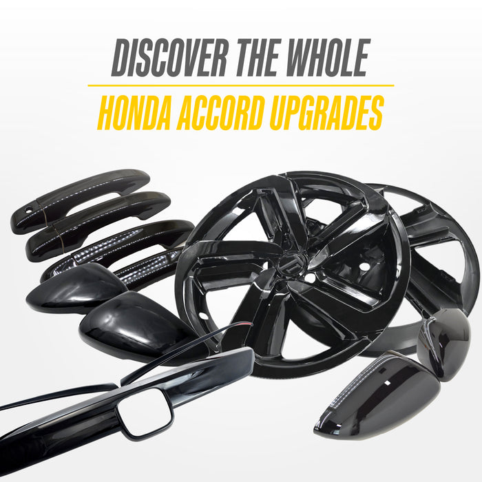 2020 Honda Accord Chrome Delete Wheel Skins WSK735-19BLK - image 7