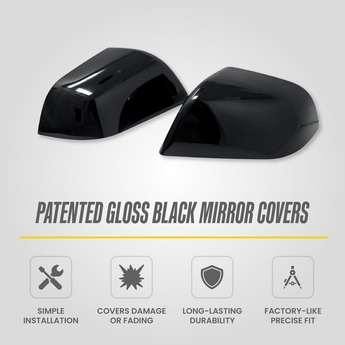 2020 Tesla Model 3 Gloss Black Mirror Covers MC6372BLK - Image 4