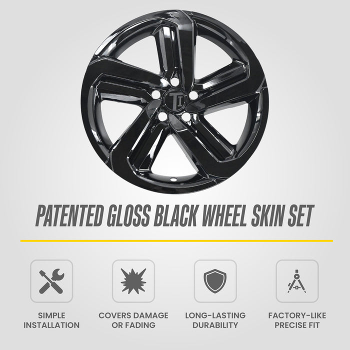 2021 Honda Accord Chrome Delete Wheel Skins WSK735-19BLK - image 4