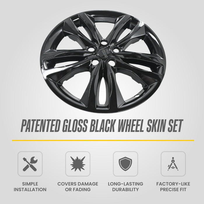 2021 Chevrolet Malibu Chrome Delete Wheel Skins by Trim Illusion