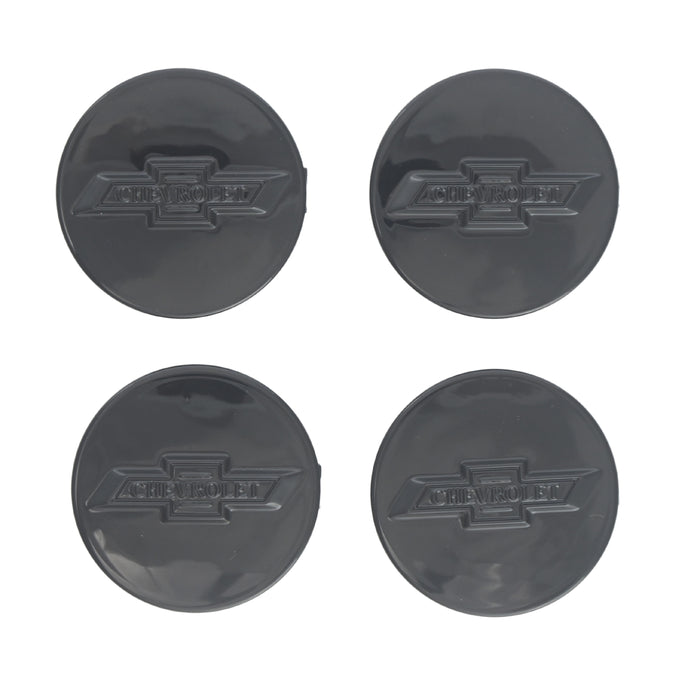 Gloss black wheel cap set for 2021 Chevrolet Traverse CCAP6808BLK