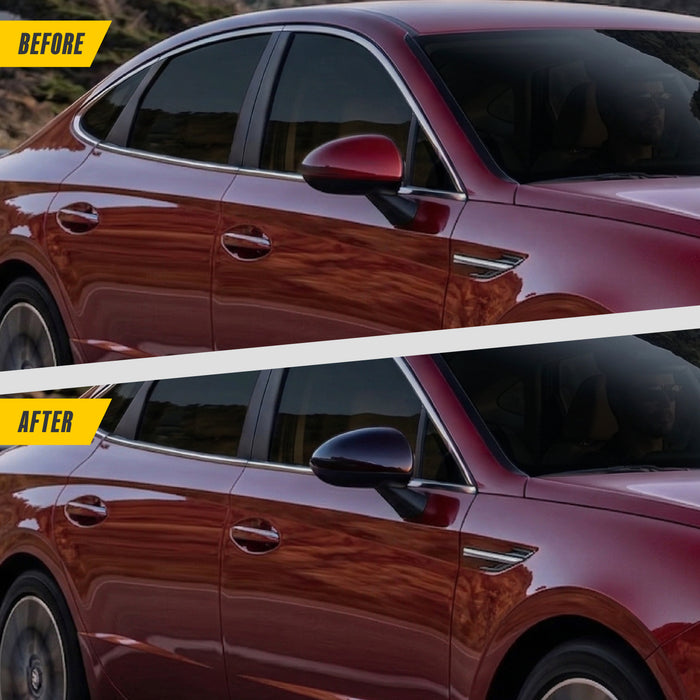 2021 Hyundai Sonata Chrome Delete Mirror Covers by Trim Illusion