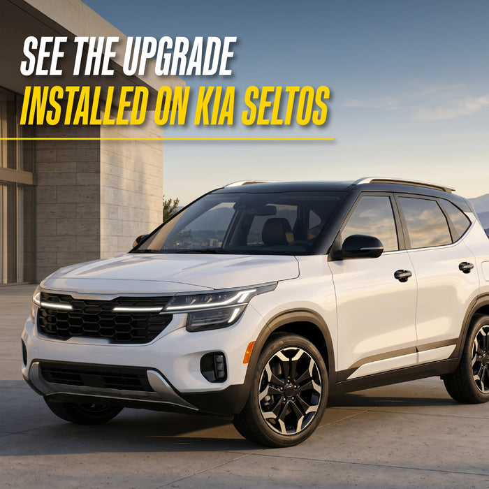 Gloss black door handle covers for 2021 Kia Seltos DH6347BLK