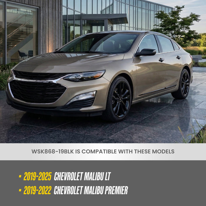 2022 Chevrolet Malibu Chrome Delete Wheel Skins by Trim Illusion