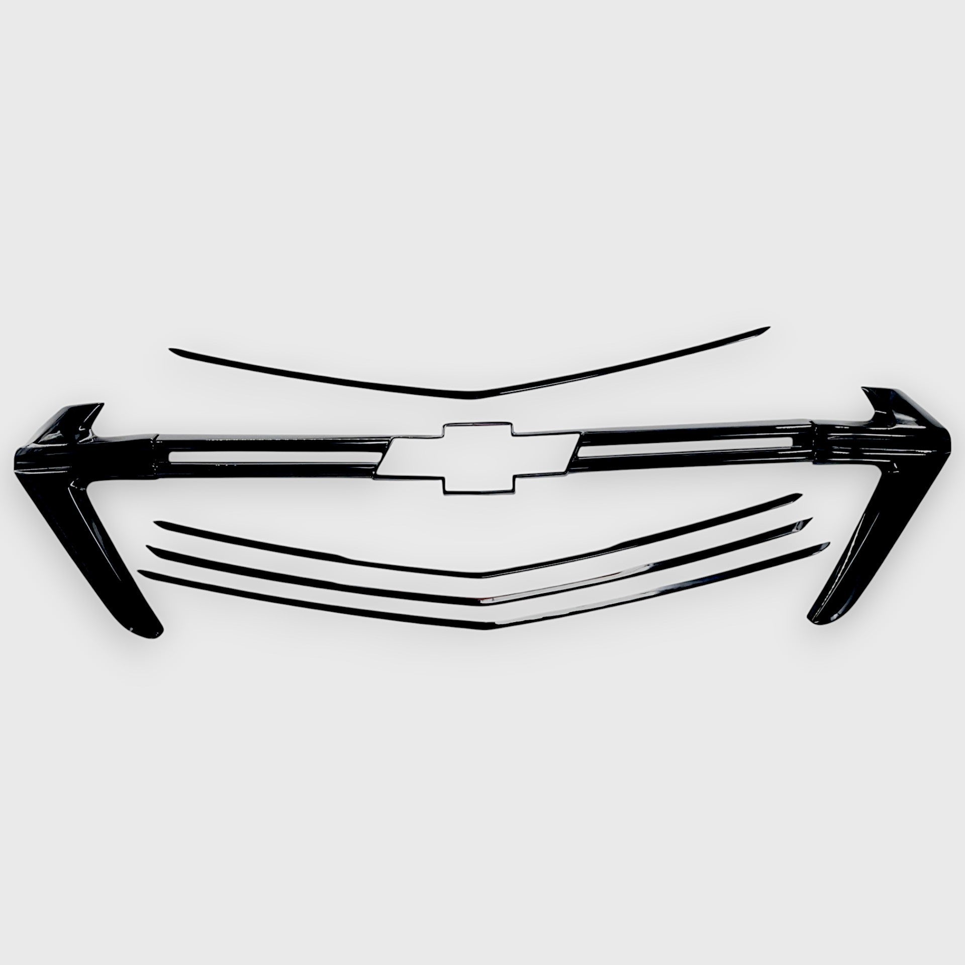 Gloss black grille overlay for 2022 Chevrolet Traverse ABS6808BLK