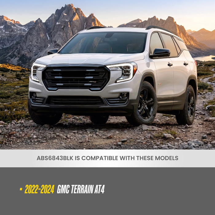 2022 GMC Terrain Chrome Delete Grille Overlay by Trim Illusion