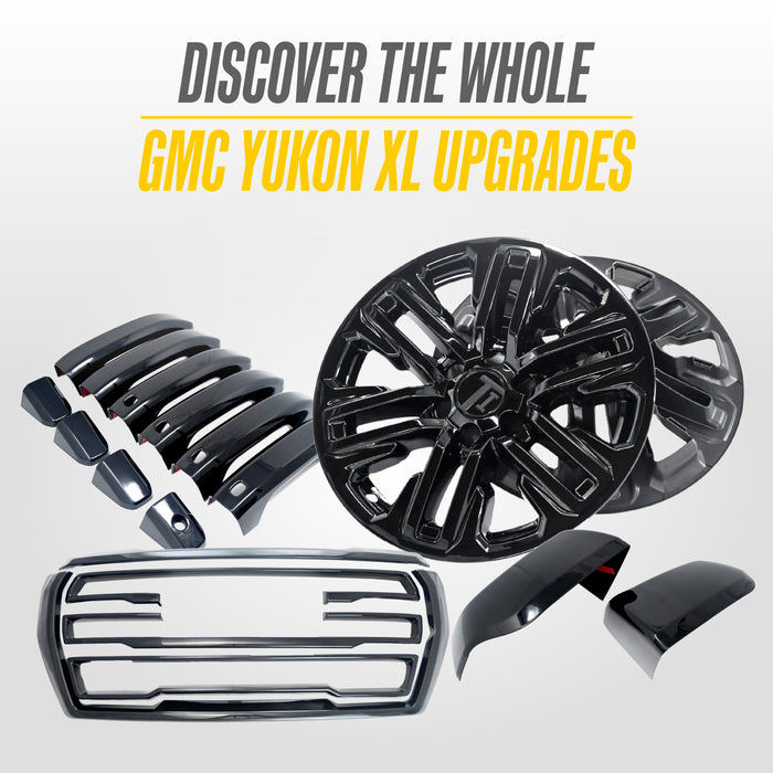 2022 GMC Yukon XL Chrome Delete Wheel Skins by Trim Illusion