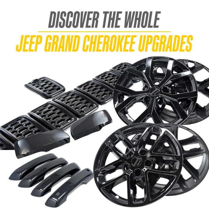 2022 Jeep Grand Cherokee Chrome Delete Wheel Skins by Trim Illusion