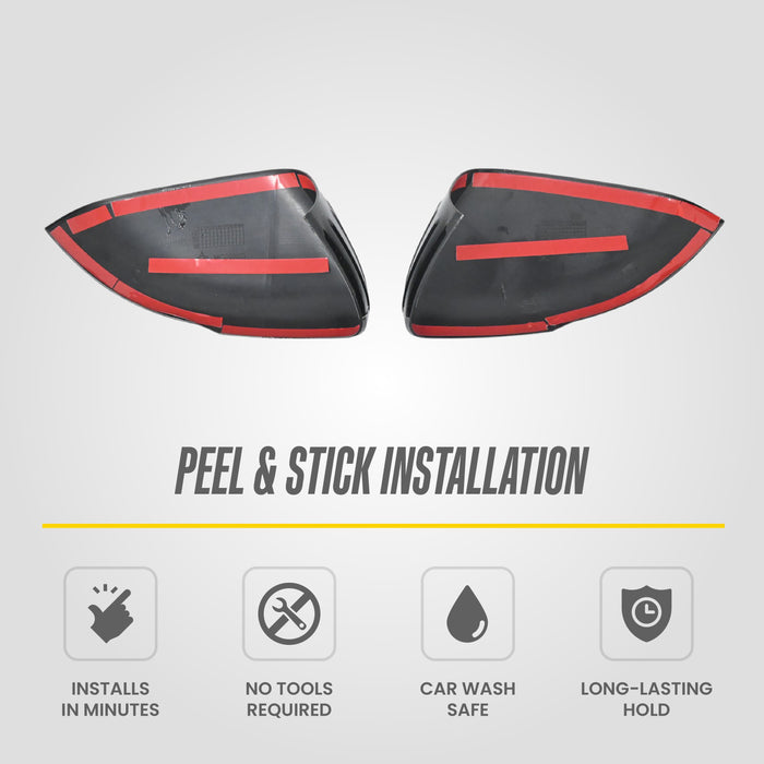 2022 Kia Sorento Chrome Delete Mirror Covers by Trim Illusion
