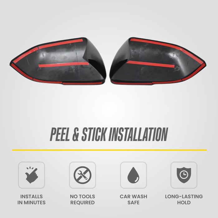 2022 Volkswagen Atlas Cross Sport Gloss Black Mirror Covers MC6381BLK - image 5