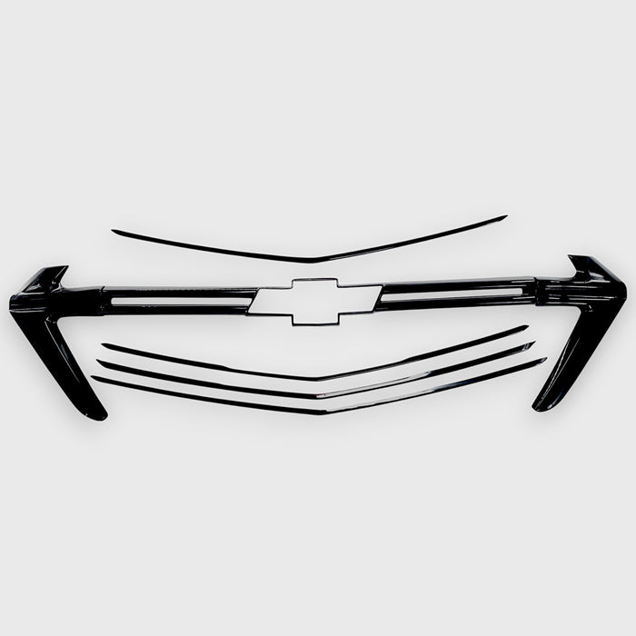 Gloss black grille overlay for 2023 Chevrolet Traverse ABS6808BLK