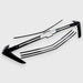 2023 Chevrolet Traverse chrome delete grille overlay side view ABS6808BLK