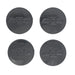 Gloss black wheel cap set for 2023 Chevrolet Traverse CCAP6808BLK
