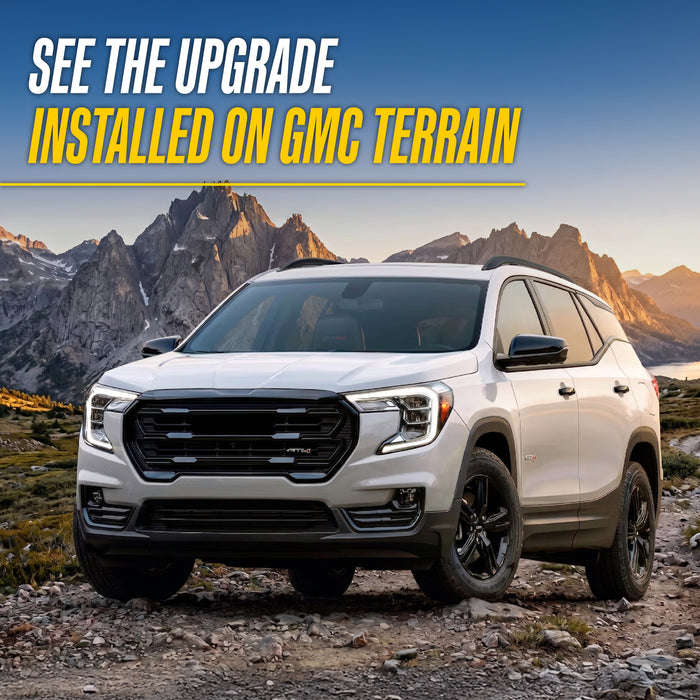 2023 GMC Terrain Chrome Delete Grille Overlay by Trim Illusion