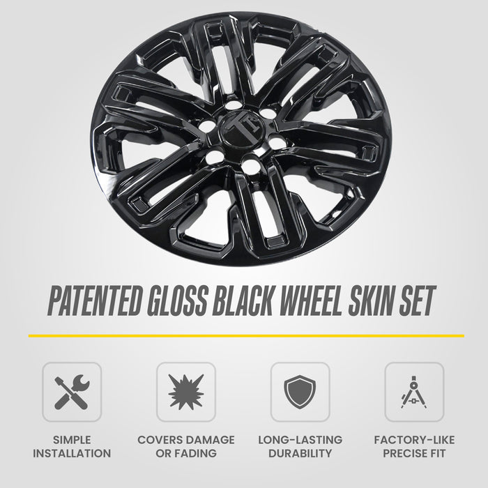 2023 GMC Yukon Chrome Delete Wheel Skins by Trim Illusion