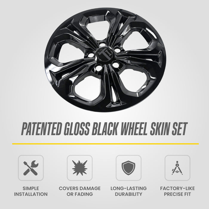2023 Honda Accord Chrome Delete Wheel Skins by Trim Illusion