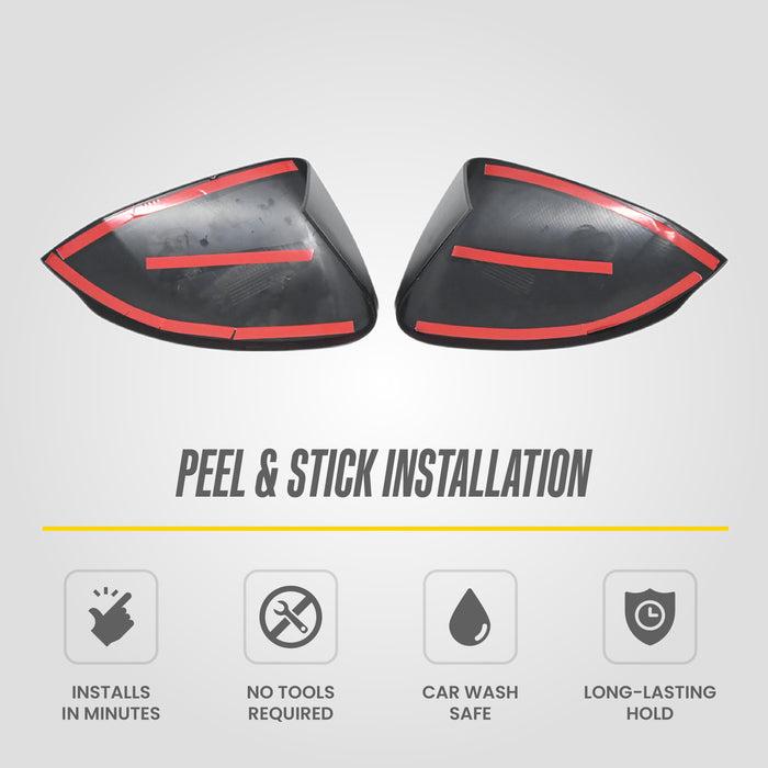 2023 Hyundai Sonata Chrome Delete Mirror Covers by Trim Illusion