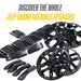 2023 Jeep Grand Cherokee Chrome Delete Wheel Skins by Trim Illusion