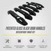 Gloss black door handle covers for 2023 Kia Seltos DH6347BLK
