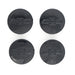 Gloss black wheel cap set for 2024 Chevrolet Trailblazer CCAP6808BLK
