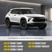 Gloss black wheel cap set for 2024 Chevrolet Trailblazer CCAP6808BLK
