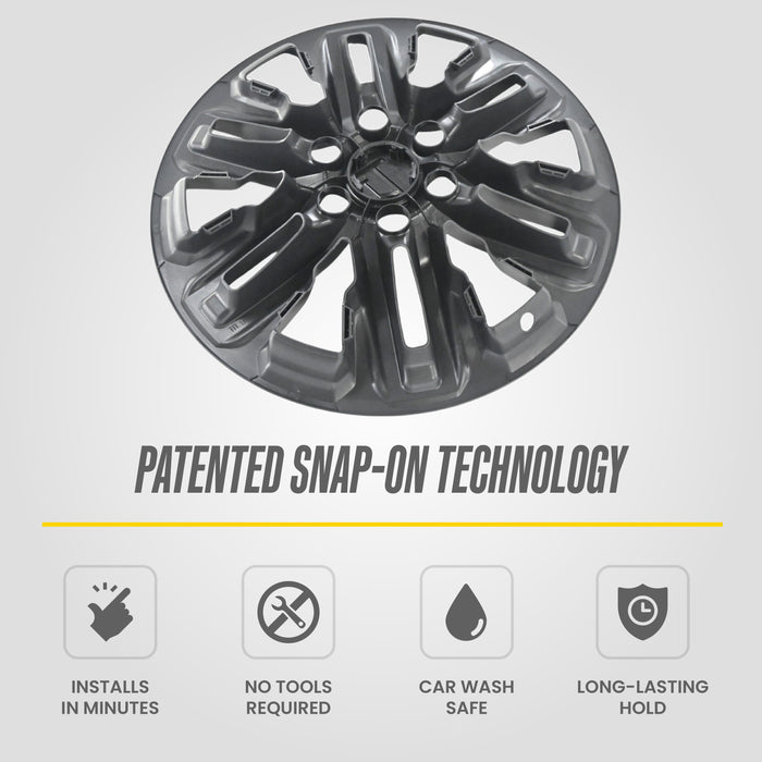 2024 GMC Yukon Chrome Delete Wheel Skins by Trim Illusion