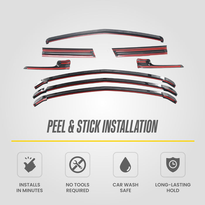 2024 Chevrolet Tahoe High Country Chrome Delete Grille Overlay by Trim Illusion