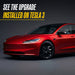 2024 Tesla Model 3 Gloss Black Mirror Covers MC6372BLK - Image 2