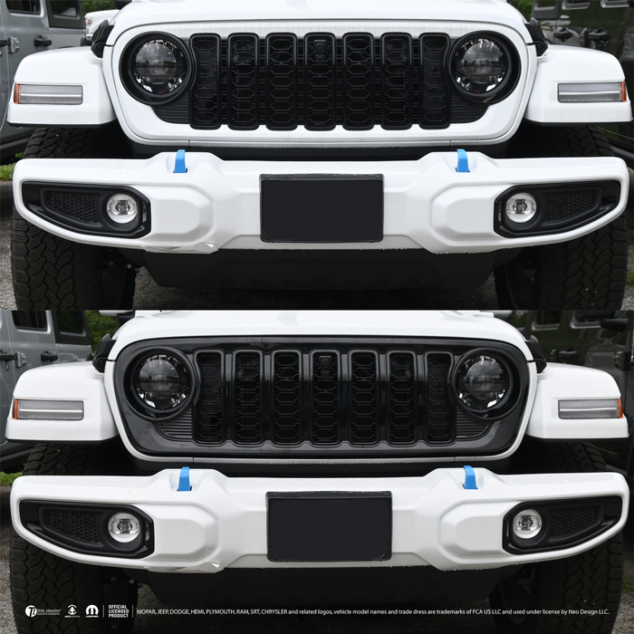 2025 Jeep Gladiator Chrome Delete Grille Overlay by Trim Illusion