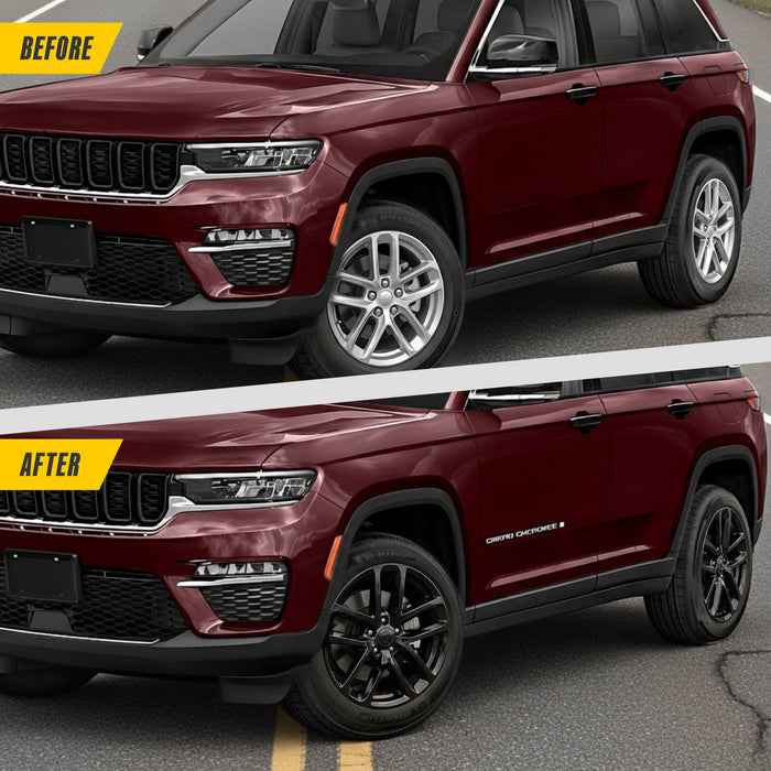 2025 Jeep Grand Cherokee L Chrome Delete Wheel Skins by Trim Illusion