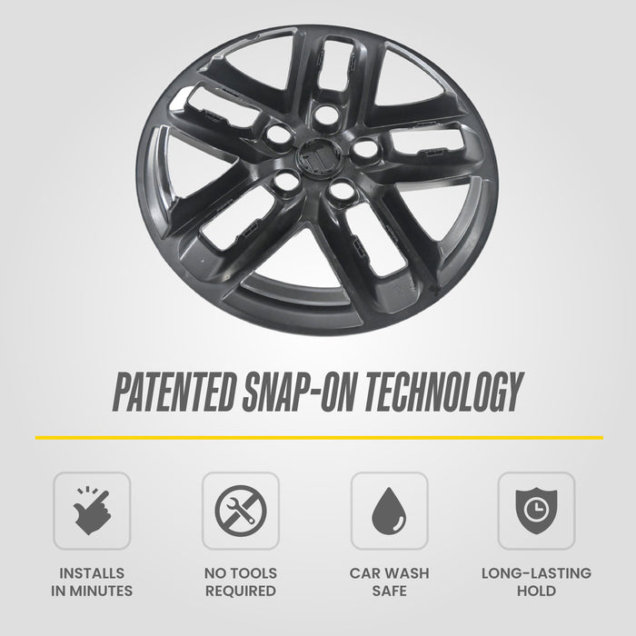 2025 Jeep Grand Cherokee Chrome Delete Wheel Skins by Trim Illusion