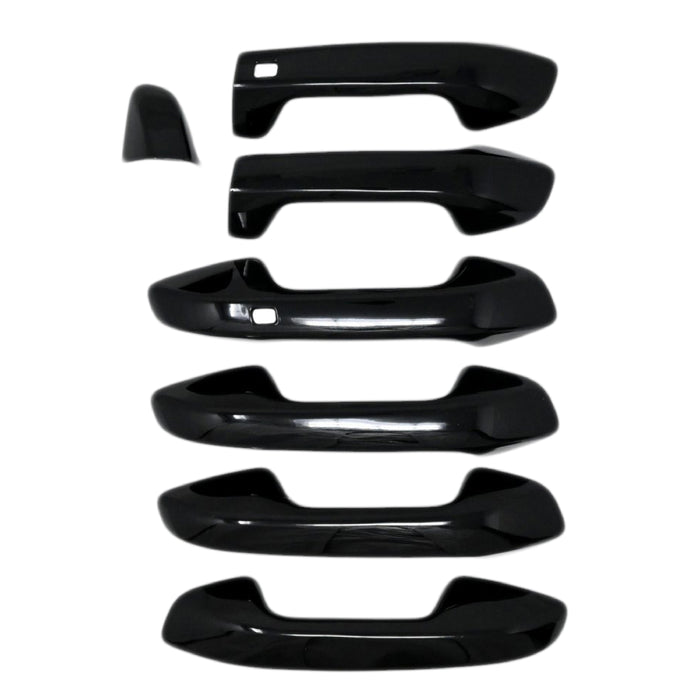 Gloss black door handle covers for 2025 Kia Seltos DH6347BLK