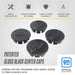 Gloss black wheel cap set for 2026 Chevrolet Colorado CCAP6808BLK