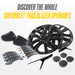 Gloss black wheel cap set for 2026 Chevrolet Trailblazer CCAP6808BLK