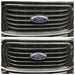 ABS6411BLK chrome delete grille overlay ford f150 close up