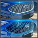 ABS6525BLK chrome delete grille overlay before and after