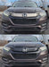 ABS6574BLK before and after chrome delete grille overlay honda hrv