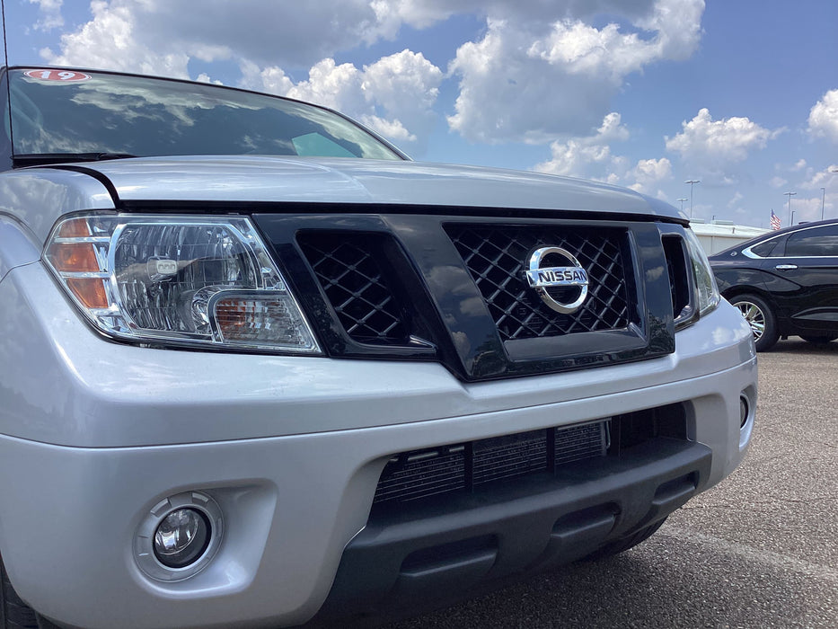 nissan frontier chrome delete grille overlay installed