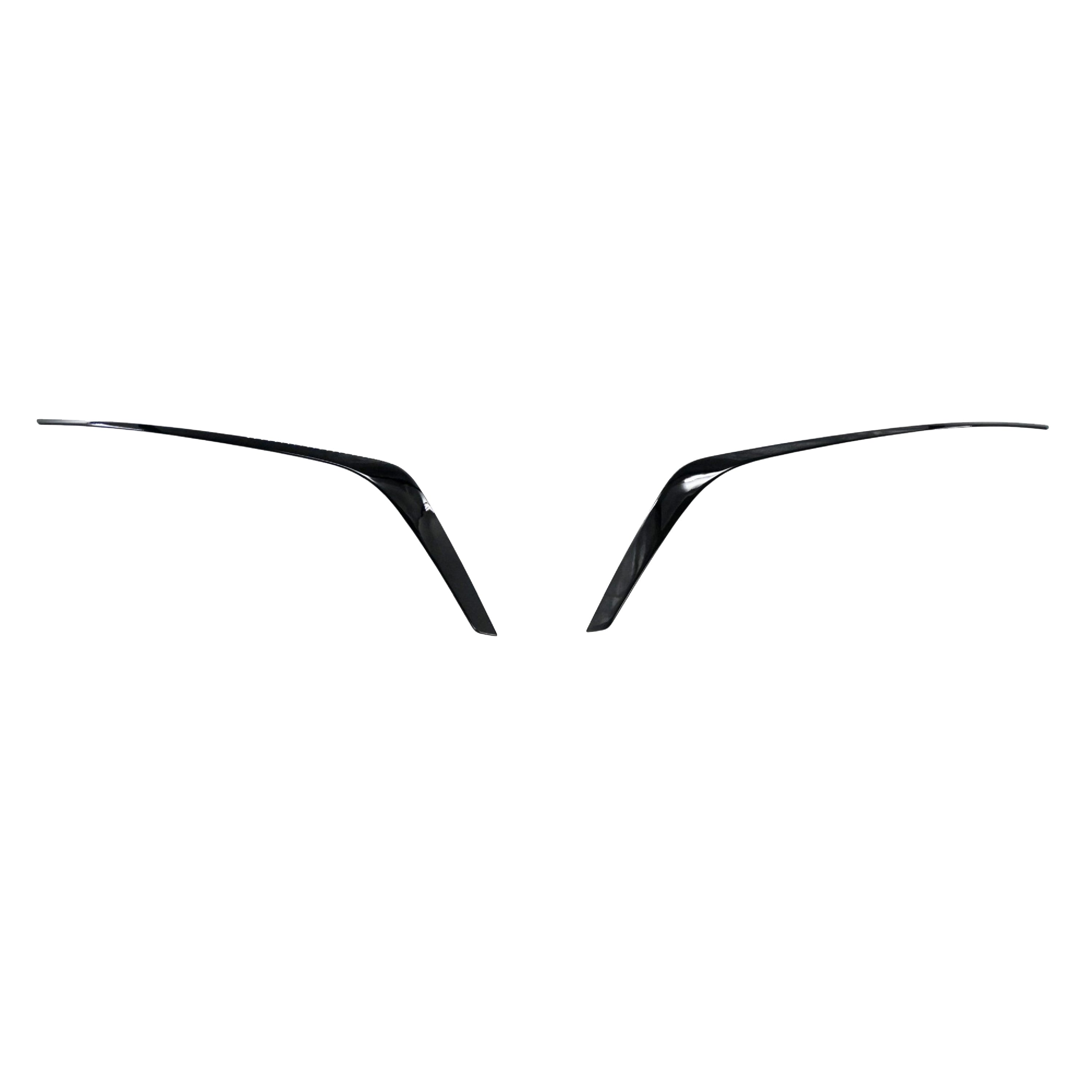 Grille Trim Overlay Compatible, Gloss Black V-Motion Side Accent Covers, 2 PC Tape-on Set 2023-2025 Nissan Altima - ABS6800BLK