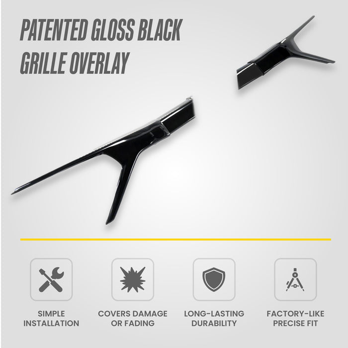 Chrome Delete Gloss Black Grille Overlay | Chevrolet Trailblazer 2024-2025 | ABS6836BLK