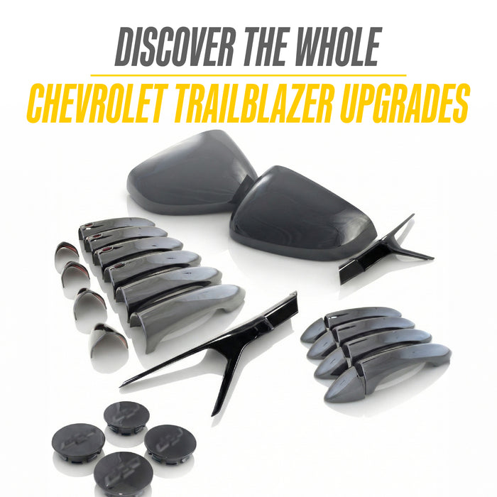 Chrome Delete Gloss Black Grille Overlay | Chevrolet Trailblazer 2024-2025 | ABS6836BLK