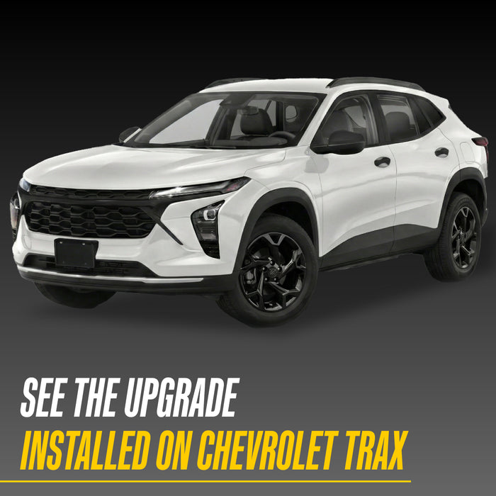 Gloss Black Grille Bar Overlay| 3 PCS  | Chevrolet Trax 2024-2025 | ABS6841BLK