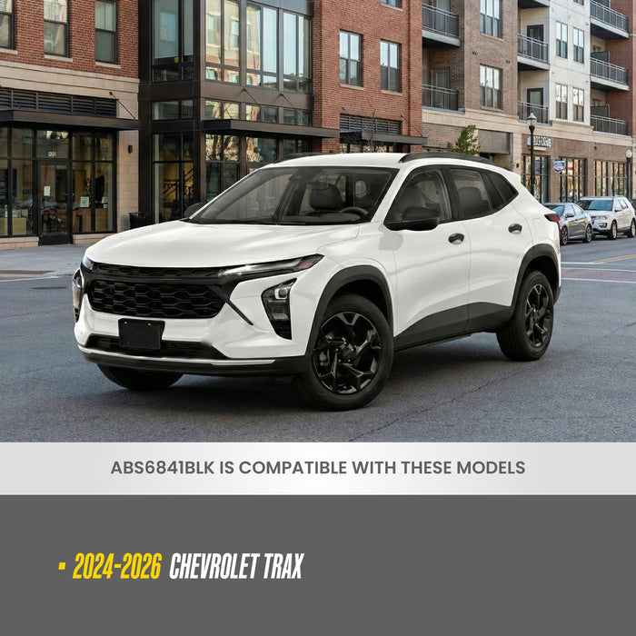 Gloss Black Grille Bar Overlay| 3 PCS  | Chevrolet Trax 2024-2025 | ABS6841BLK